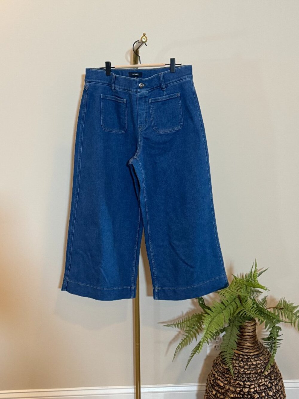 Spanx Crop Wide Leg Pull-On Jeans